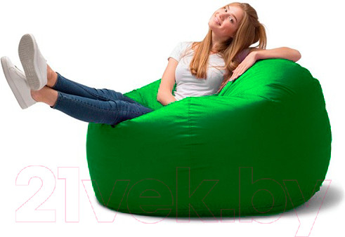 Изображение товара Бескаркасное кресло Kreslomeshki Классик Teenager / KO-120x90Z (темно-зеленый)