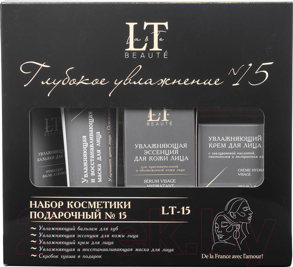 Изображение товара Набор косметики для лица La and Te beaute Глубокое увлажнение Бальзам+Эссенция+Крем+Маска LT15