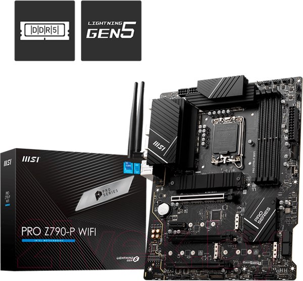 Изображение товара Материнская плата MSI Pro Z790-P WiFi