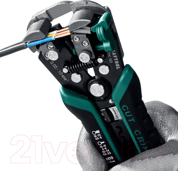 Изображение товара Инструмент для зачистки кабеля Kraftool TK-10 / 22639