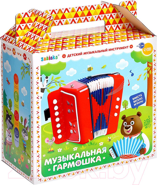 Изображение товара Музыкальная игрушка Zabiaka Гармонь / 3794750 (синий)