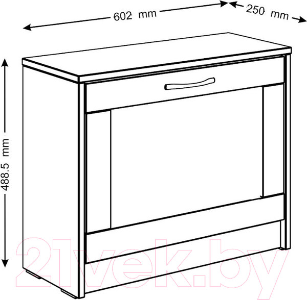 Изображение товара Тумба для обуви Mio Tesoro Сириус 60х49 2.02.10.420.1 (белый)