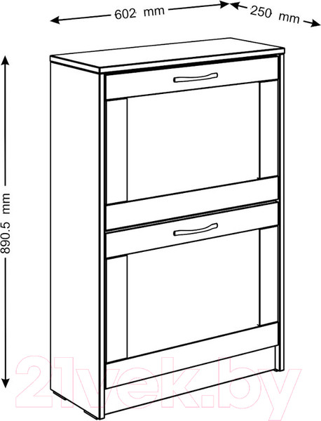 Изображение товара Тумба для обуви Mio Tesoro Сириус 60х89 2.02.10.430.1 (белый)