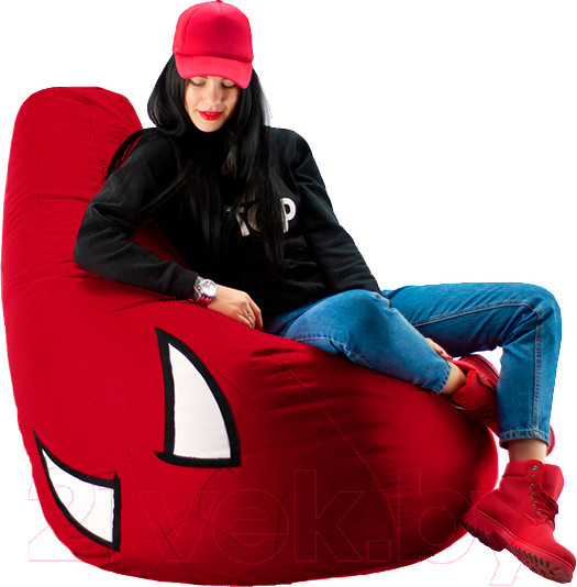 Изображение товара Бескаркасное кресло Kreslomeshki Груша XL / GK-125x85-CHP (Человек-паук)