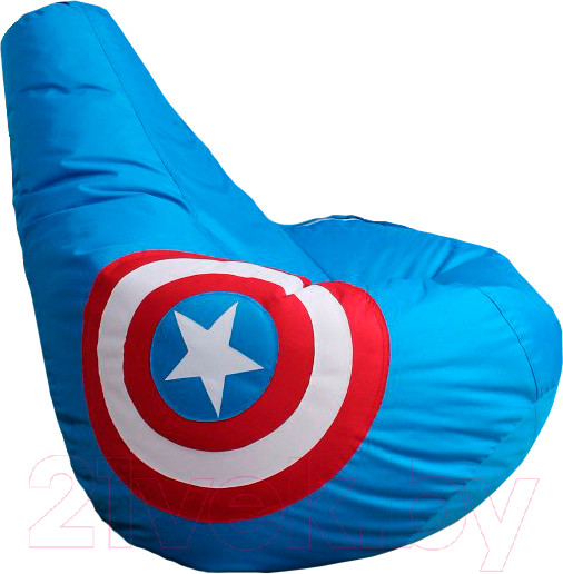 Изображение товара Бескаркасное кресло Kreslomeshki Груша XXXL / SG-145x100-KA (Капитан Америка)