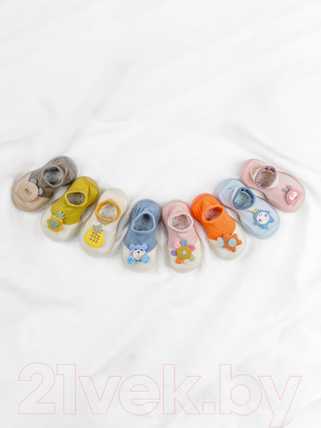 Изображение товара Пинетки Amarobaby First Step Pure Toys / AB-OB21-FSPC2OR/05-24 (оранжевый, р. 24)