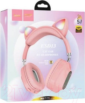Изображение товара Наушники детские Hoco ESD13 (розовый)