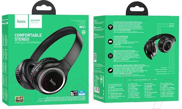 Изображение товара Беспроводные наушники Hoco W41 (черный)