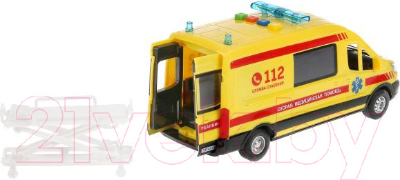 Изображение товара Автомобиль игрушечный Технопарк Ford Transit Реанимация / TRANSITVAN-22PLAMB-YE