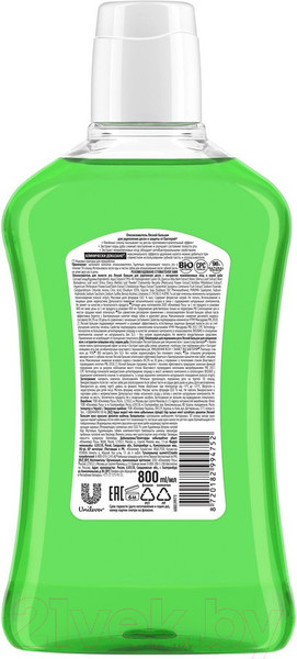 Изображение товара Ополаскиватель для полости рта Лесной бальзам Для укрепления антибактериальной защиты с корой дуба (800мл)