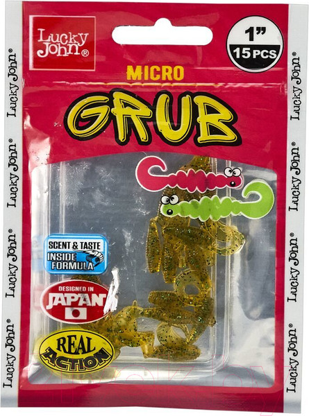 Изображение товара Мягкая приманка Lucky John Pro Series Micro Grub 1.0in / 140159-PA19 (15шт)