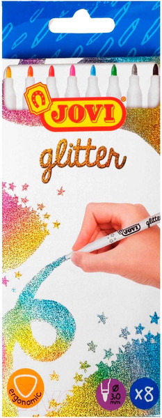 Изображение товара Фломастеры Jovi Glitter / 1608G (8цв)