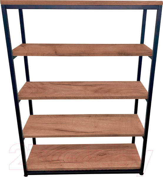 Изображение товара Стеллаж Millwood Лофт CH-5 80x30x110 (дуб табачный Craft/металл черный)