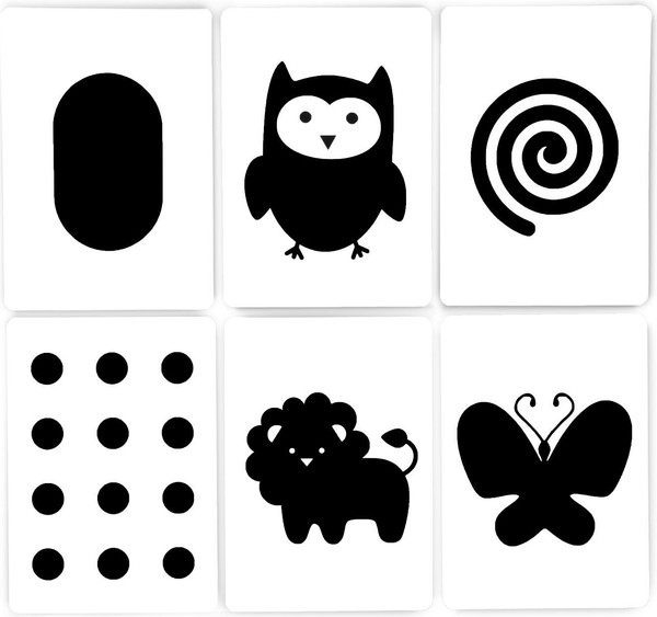 Изображение товара Развивающие карточки Лас Играс Черно-белые картинки / 1640256, твердая обложка