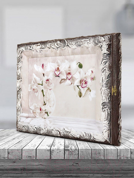 Изображение товара Ключница настенная Декарт Орхидея в вазе 8Л2148