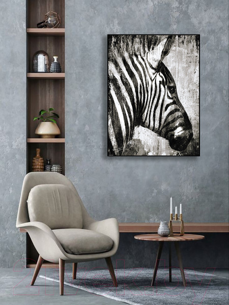 Изображение товара Картина Декарт Зебра 8Л0585 (в раме)