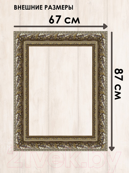 Изображение товара Рамка Декарт 50x70 8Л3602 (серебристый)