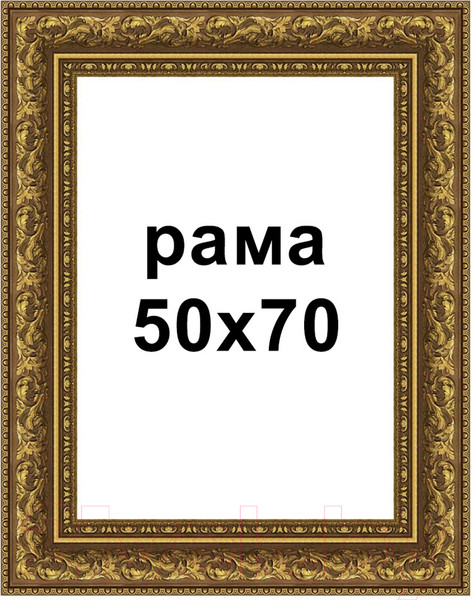 Изображение товара Рамка Декарт 50x70 8Л3603 (золотая бронза)