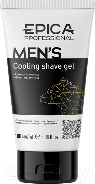 Изображение товара Гель для бритья Epica Professional Men's Охлаждающий (100мл)