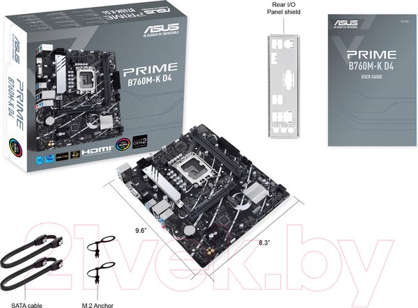 Изображение товара Материнская плата Asus Prime B760M-K D4