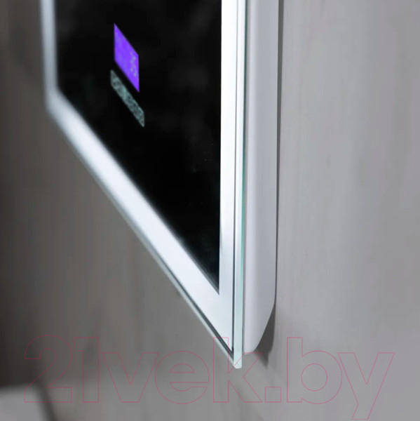 Изображение товара Зеркало Пекам Greta 90x80 / greta-90x80M (с подсветкой, с многофункциональной панелью)