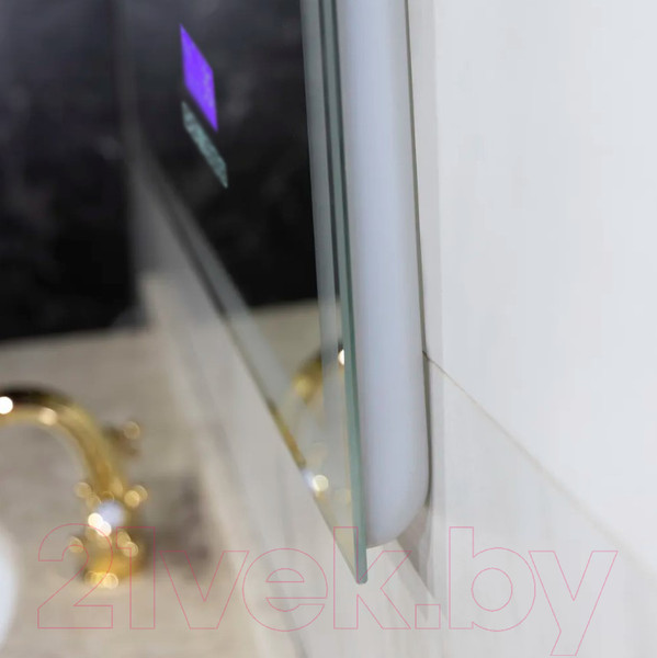 Изображение товара Зеркало Пекам Greta 80x100 / greta-80x100M (с подсветкой, с многофункциональной панелью)