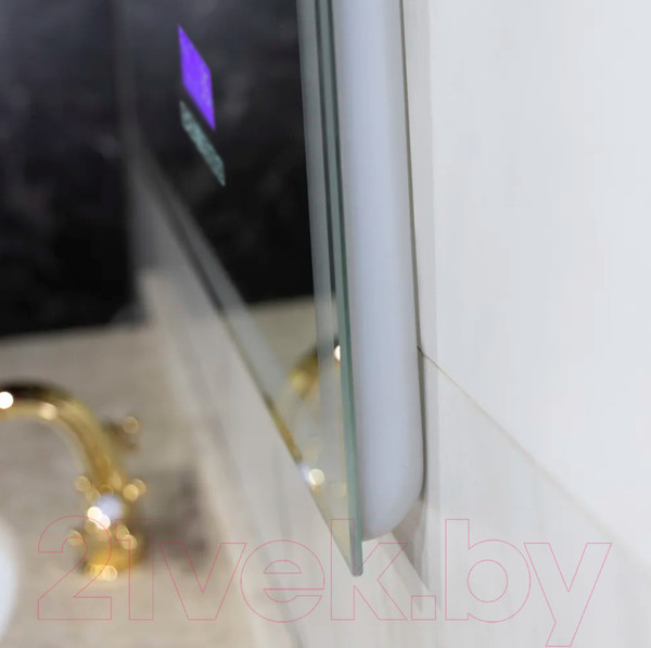 Изображение товара Зеркало Пекам Greta 80x100 / greta-80x100MP (с подсветкой, с многофункциональной панелью, подогрев)