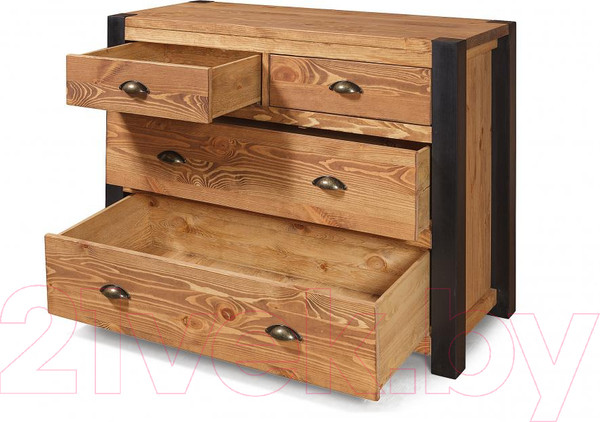 Изображение товара Комод Kommodum 840x1160x500 MEXICA-COM2+2T