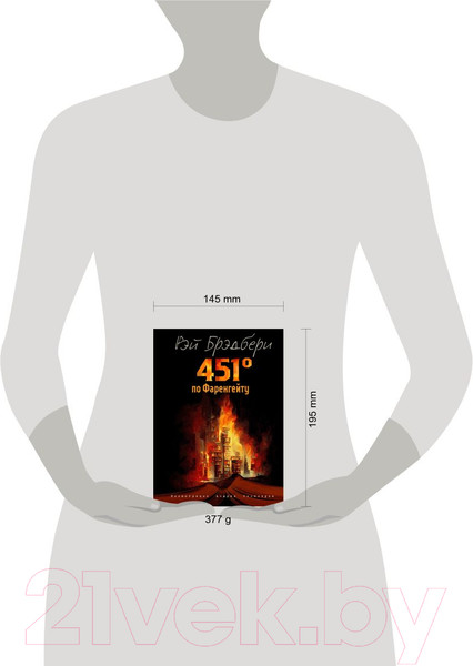 Изображение товара Книга Эксмо 451 градус по Фаренгейту (Брэдбери Р.)