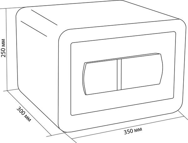 Изображение товара Мебельный сейф Cactus CS-SF-T25L