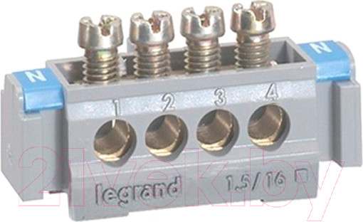 Изображение товара Шина нулевая Legrand 4820 (без крышки)