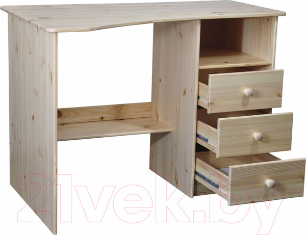 Изображение товара Компьютерный стол Dipriz Корнер 3 ящика левый Д 4239 (лак)