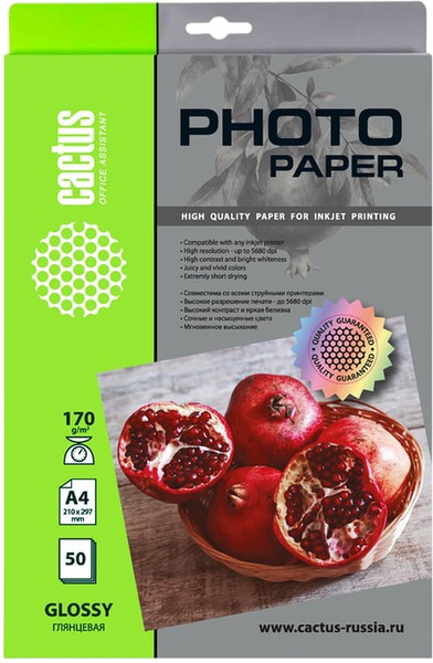 Изображение товара Фотобумага Cactus CS-GA417050