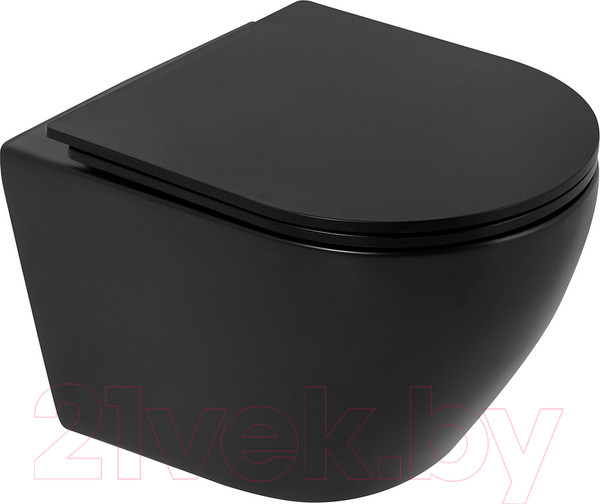 Изображение товара Унитаз подвесной с инсталляцией BelBagno BB062CHR-MB/BB062SC-MB/BB002-80/BB007-PR-NERO.M