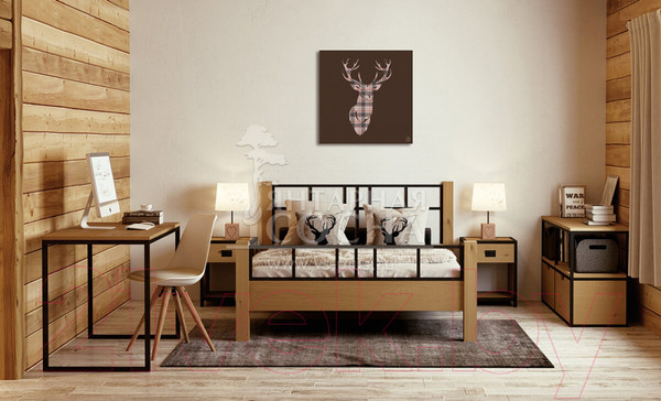 Изображение товара Прикроватная тумба Kommodum 500x400x350 CITY-CHE1T+1N