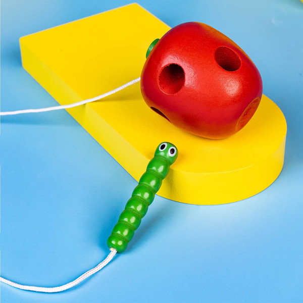 Изображение товара Развивающий игровой набор Лесная мастерская Шнуровка Яблочко с червячком / 281136