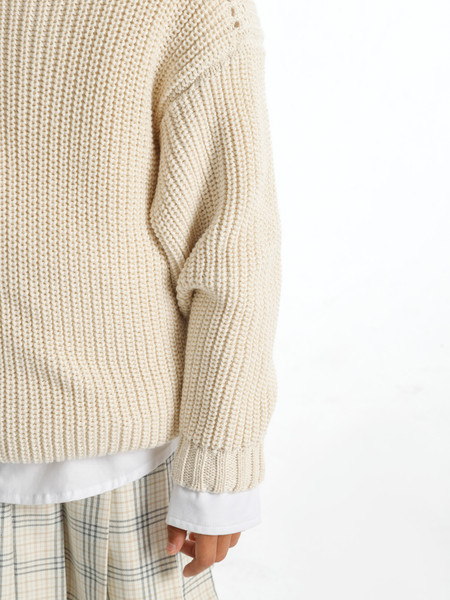 Изображение товара Кофта детская Amarobaby Knit Soft / AB-OD21-KNITS2602/33-122 (молочный, р. 122)