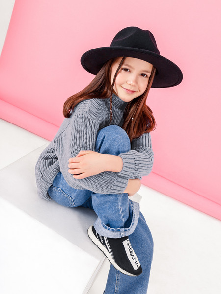 Изображение товара Кофта детская Amarobaby Knit Soft / AB-OD21-KNITS2602/11-128 (серый, р. 128)