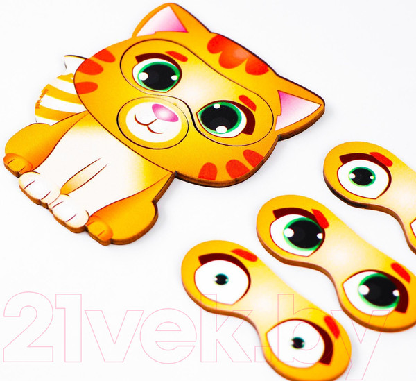 Изображение товара Развивающий игровой набор Лесная мастерская Изучаем эмоции с котенком / 4971411