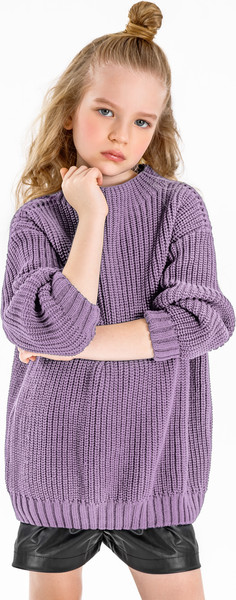 Изображение товара Кофта детская Amarobaby Knit Soft / AB-OD21-KNITS2602/22-134 (фиолетовый, р. 134)