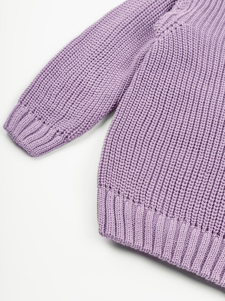 Изображение товара Кофта детская Amarobaby Knit Soft / AB-OD21-KNITS2602/22-134 (фиолетовый, р. 134)