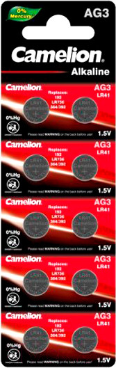 Изображение товара Комплект батареек Camelion AG3-BP10 Mercury Free / 12811