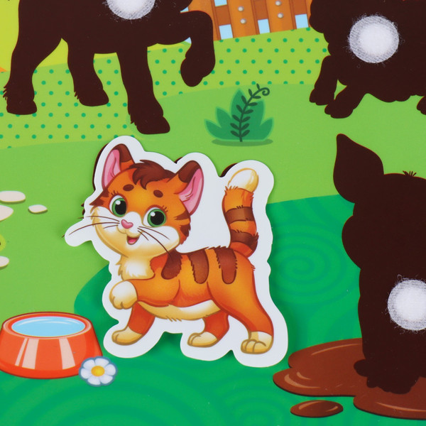 Изображение товара Развивающий игровой набор Веселые липучки Животные / 3468884