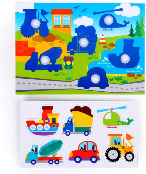 Изображение товара Развивающий игровой набор Веселые липучки Транспорт / 4810613