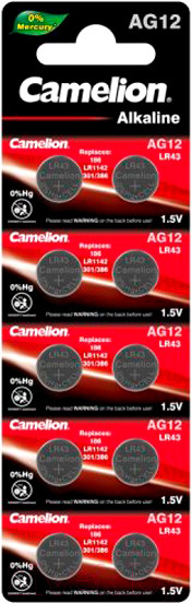 Изображение товара Комплект батареек Camelion АG12-BP10 Mercury Free / 12820
