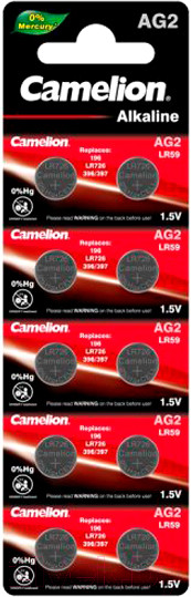Изображение товара Комплект батареек Camelion АG2-BP10 Mercury Free / 12810