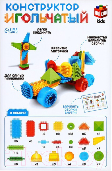 Изображение товара Конструктор Unicon Игольчатый / 7598132 (116эл)