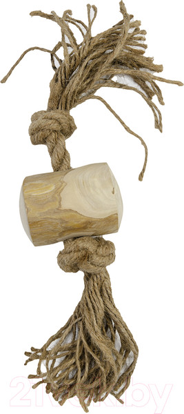 Изображение товара Игрушка для собак Coffee Wood Бочонок на веревке / TUG/CW-M