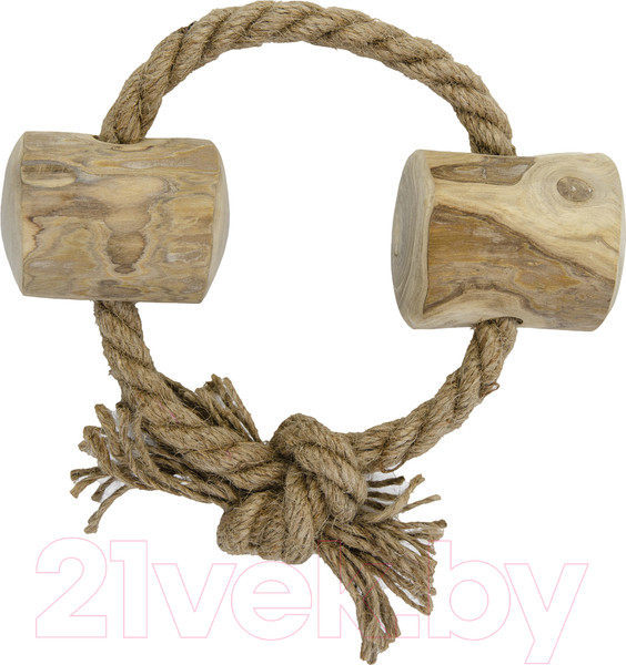 Изображение товара Игрушка для собак Coffee Wood Веревочное кольцо с бочонками / RING/CW-M