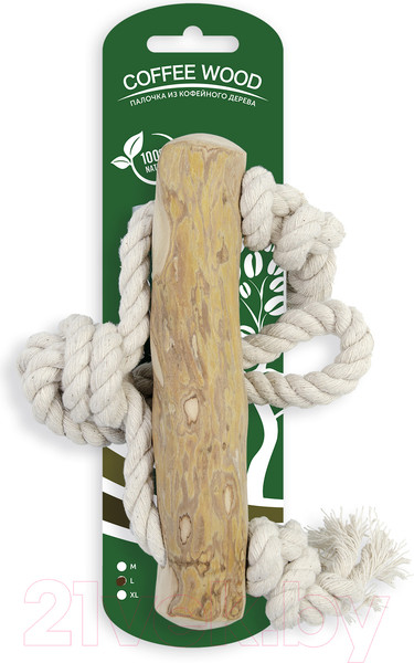 Изображение товара Игрушка для собак Coffee Wood Кофейная палочка с петлей / ROPE/CW-L
